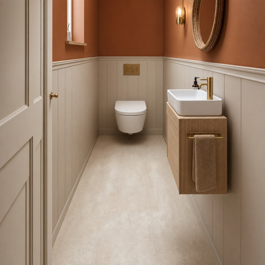 Terracotta cloakroom